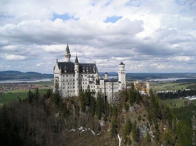 Немецкий Замок Нойшванштайн Фото