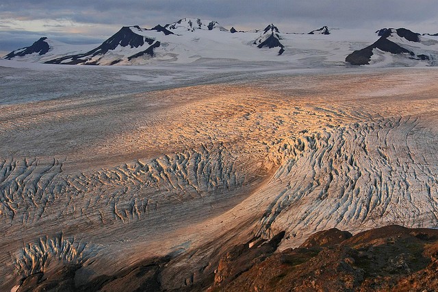 Ледяное поле Хардинг на аляске