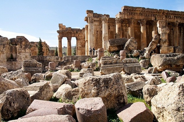 Древний город Баальбек в Ливане.
