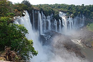 Водопад Каландула, Ангола