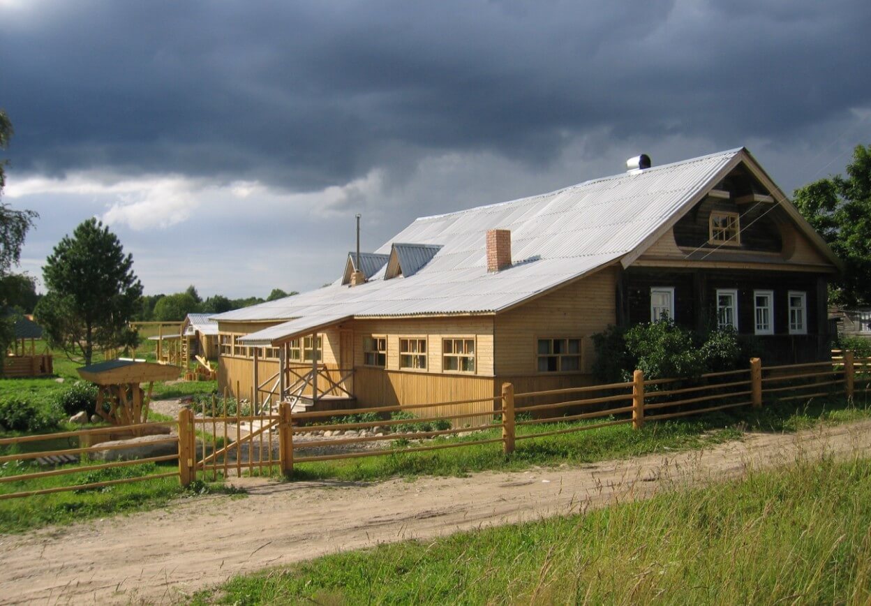 Дом для отдыха в деревне.