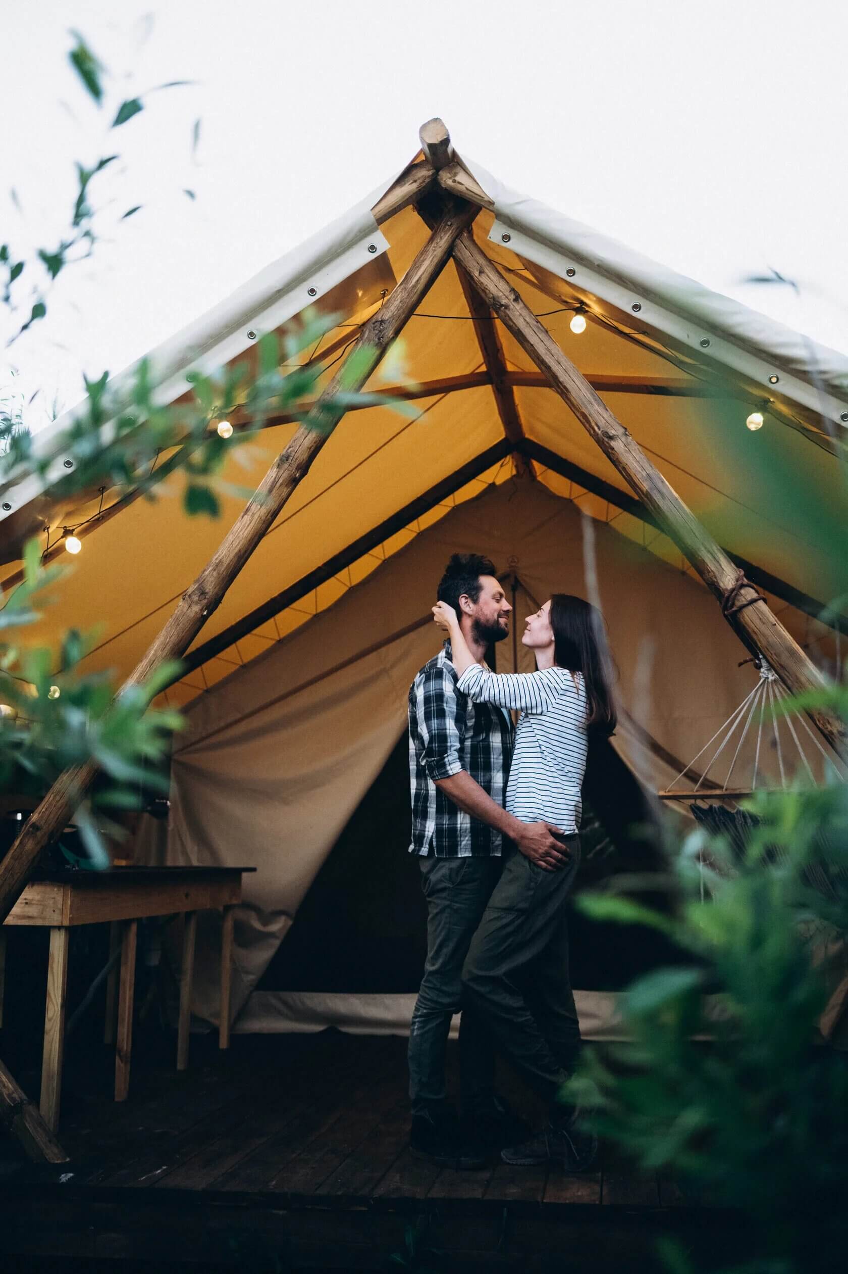 Романтический отдых в палатке.